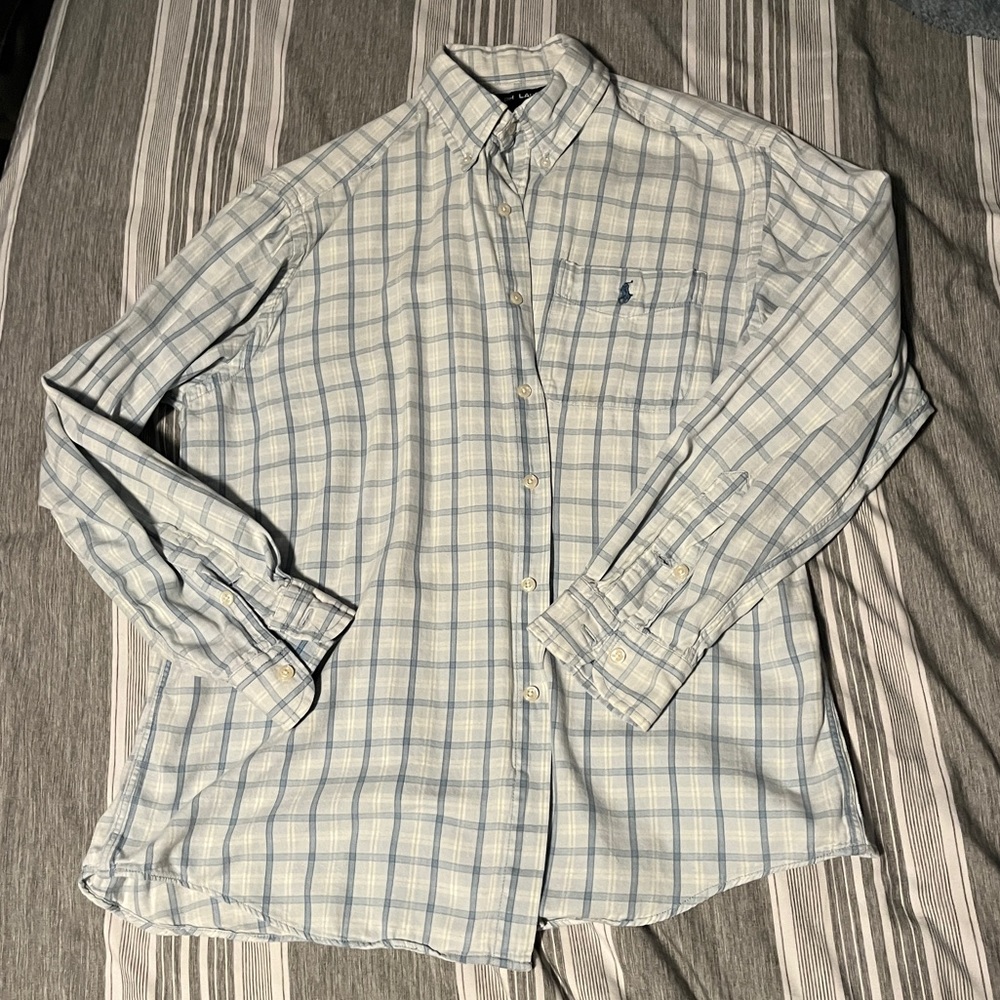 Ralph Lauren Blue Button Up Long Sleeve